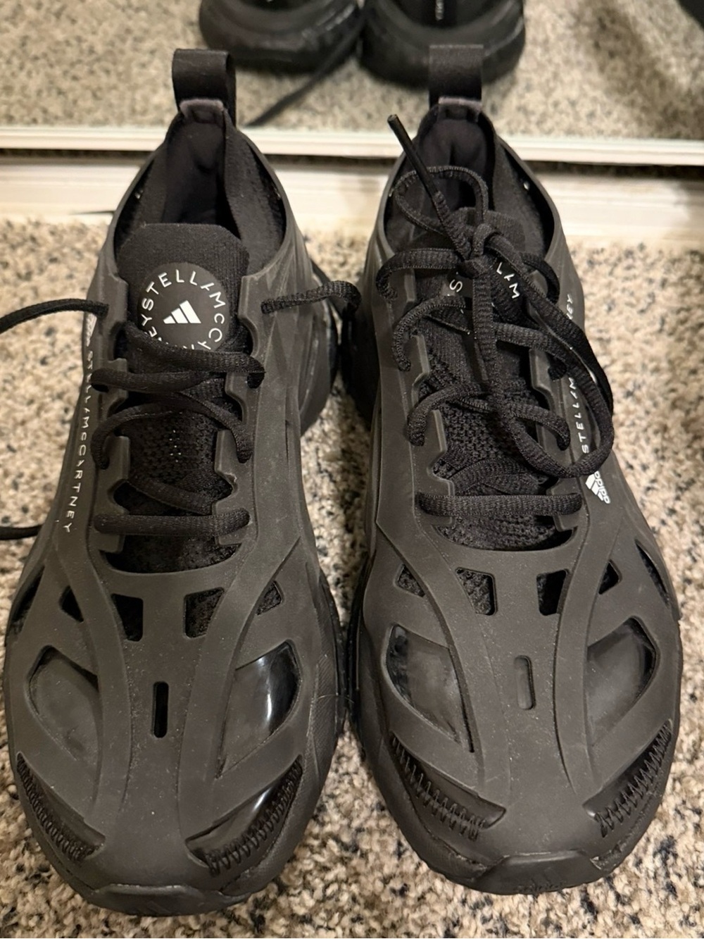 Adidas by Stella McCartney women Black Mesh & Cage-Style Sneakers